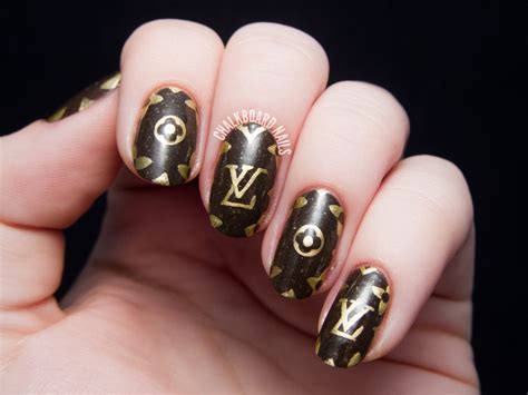 louis vuitton nude nails|how to make Louis Vuitton nails.